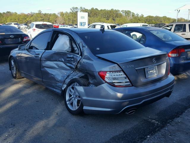 WDDGF8BB8CA712948 - 2012 MERCEDES-BENZ C 300 4MAT SILVER photo 3