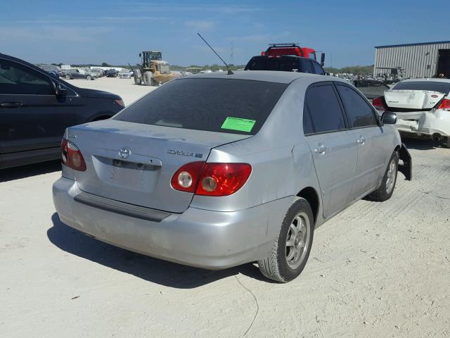 1NXBR32E85Z503828 - 2005 TOYOTA COROLLA CE SILVER photo 4