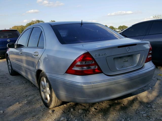 WDBRF61J32F251867 - 2002 MERCEDES-BENZ C 240 SILVER photo 3