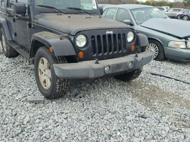 1J4GA59147L138003 - 2007 JEEP WRANGLER S BLACK photo 9