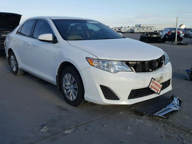 4T4BF1FK7DR296527 - 2013 TOYOTA CAMRY L WHITE photo 1