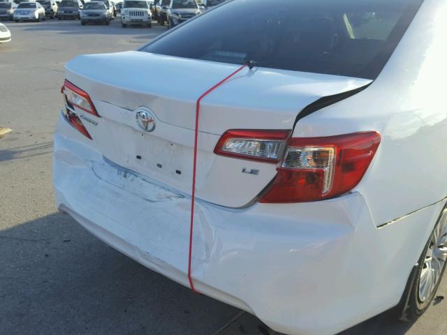 4T4BF1FK7DR296527 - 2013 TOYOTA CAMRY L WHITE photo 9