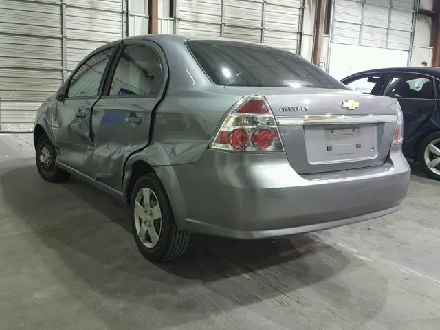 KL1TD56E89B325411 - 2009 CHEVROLET AVEO LS 灰色 照片 3