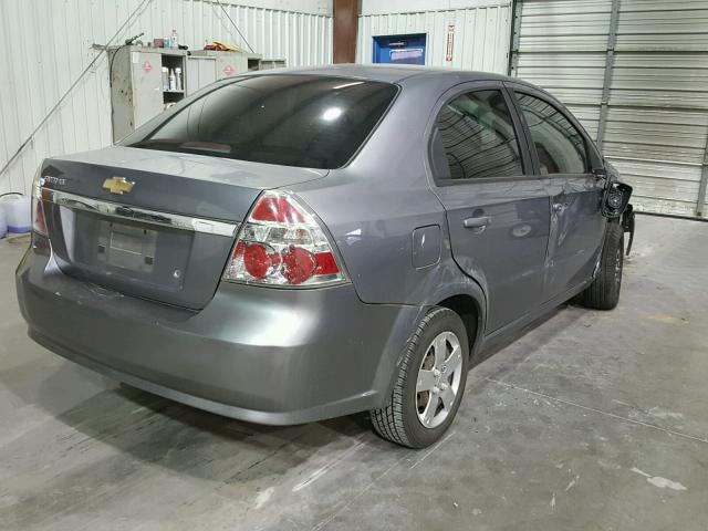 KL1TD56E89B325411 - 2009 CHEVROLET AVEO LS 灰色 照片 4