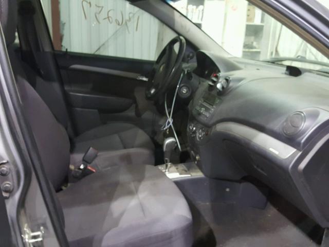 KL1TD56E89B325411 - 2009 CHEVROLET AVEO LS 灰色 照片 5