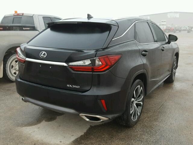 2T2ZZMCA3GC002460 - 2016 LEXUS RX 350 BLACK photo 4