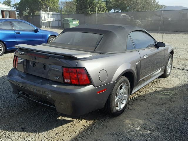 1FAFP44493F344265 - 2003 FORD MUSTANG GRAY photo 4