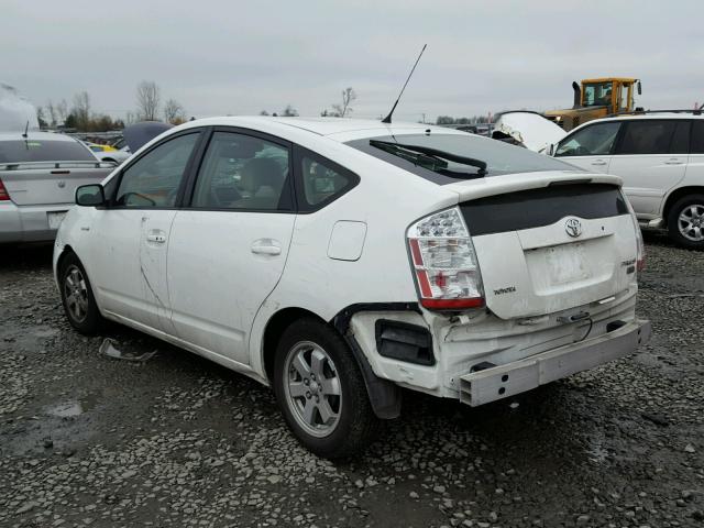 JTDKB20U977550932 - 2007 TOYOTA PRIUS WHITE photo 3