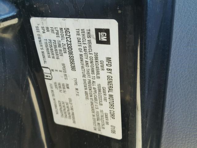 5GZCZ33D06S858390 - 2006 SATURN VUE GRAY photo 10