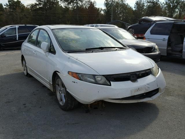 1HGFA168X8L104100 - 2008 HONDA CIVIC EX WHITE photo 1