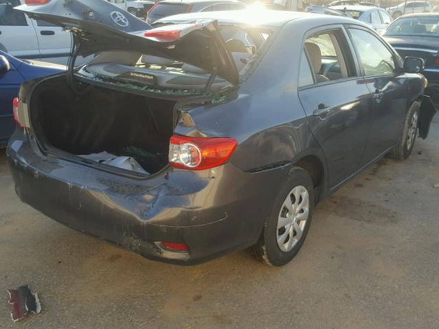 2T1BU4EE0BC576902 - 2011 TOYOTA COROLLA BA GRAY photo 4