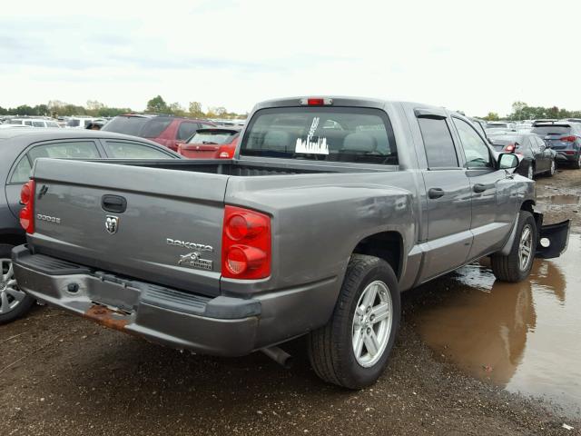 1D7HE38K79S774961 - 2009 DODGE DAKOTA SXT GRAY photo 4