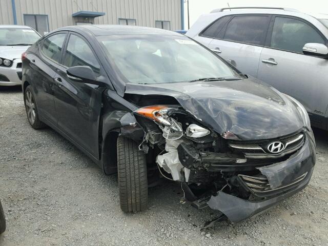 5NPDH4AE8DH161734 - 2013 HYUNDAI ELANTRA GL BLACK photo 1