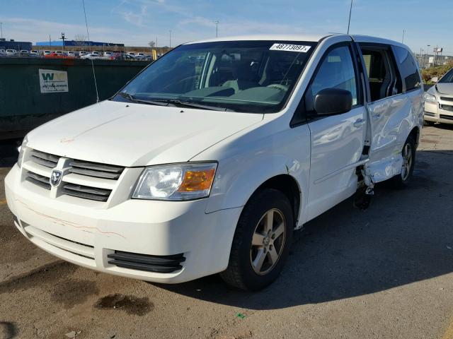 2D8HN44E09R678043 - 2009 DODGE GRAND CARA WHITE photo 2