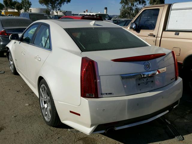 1G6DV5EP6C0110290 - 2012 CADILLAC CTS-V WHITE photo 3