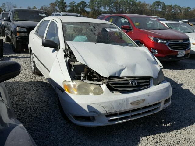 JTDBR32E930048206 - 2003 TOYOTA COROLLA CE WHITE photo 1