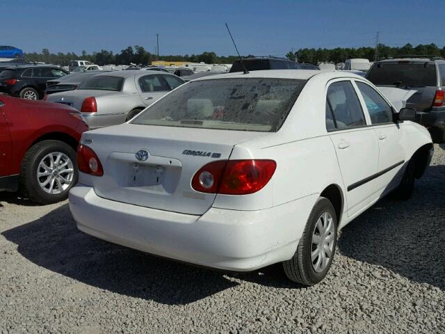 JTDBR32E930048206 - 2003 TOYOTA COROLLA CE WHITE photo 4