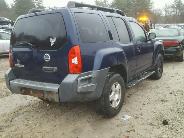 5N1AN08W36C524339 - 2006 NISSAN XTERRA OFF BLUE photo 4