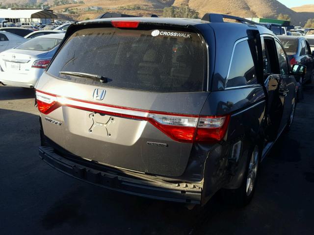 5FNRL5H99DB063331 - 2013 HONDA ODYSSEY TO GRAY photo 4