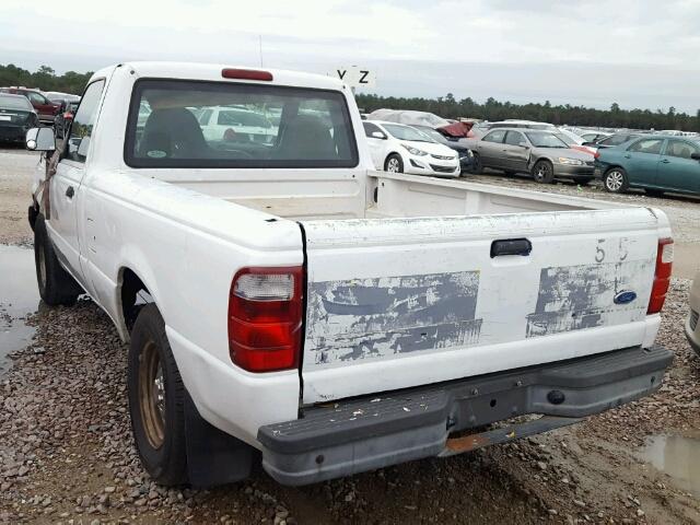 1FTYR10D51PB63138 - 2001 FORD RANGER WHITE photo 3