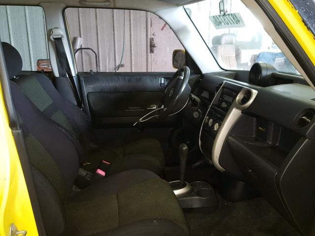 JTLKT324354016506 - 2005 TOYOTA SCION XB Сары фото 5