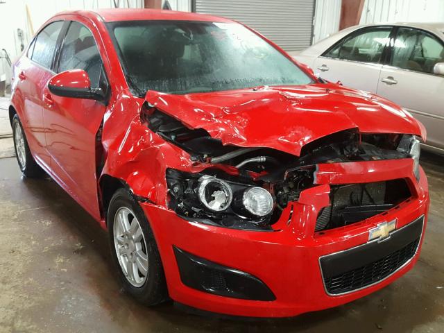 1G1JC5SH4D4168212 - 2013 CHEVROLET SONIC LT RED photo 1