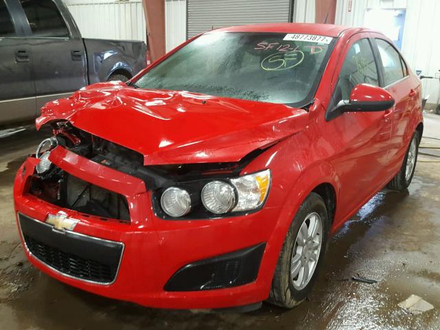 1G1JC5SH4D4168212 - 2013 CHEVROLET SONIC LT RED photo 2