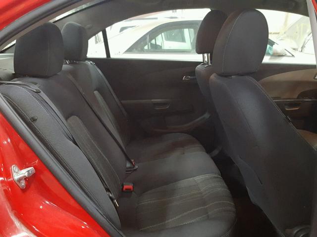 1G1JC5SH4D4168212 - 2013 CHEVROLET SONIC LT RED photo 6