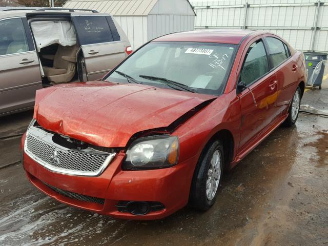 4A32B2FF3AE011831 - 2010 MITSUBISHI GALANT FE RED photo 2