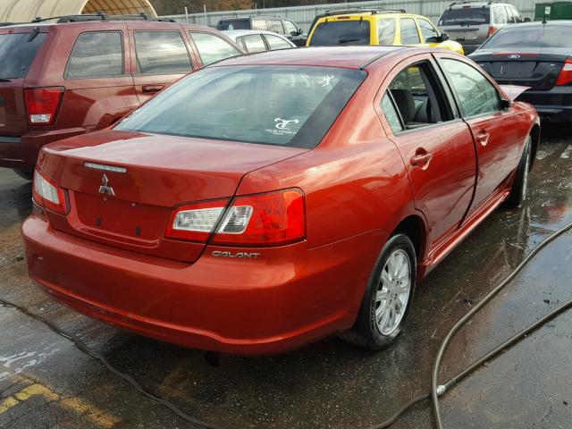 4A32B2FF3AE011831 - 2010 MITSUBISHI GALANT FE RED photo 4