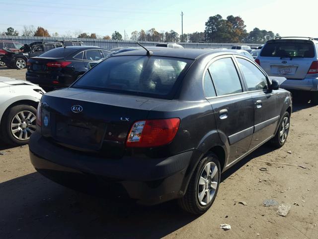 KNADE123276187262 - 2007 KIA RIO BASE GRAY photo 4