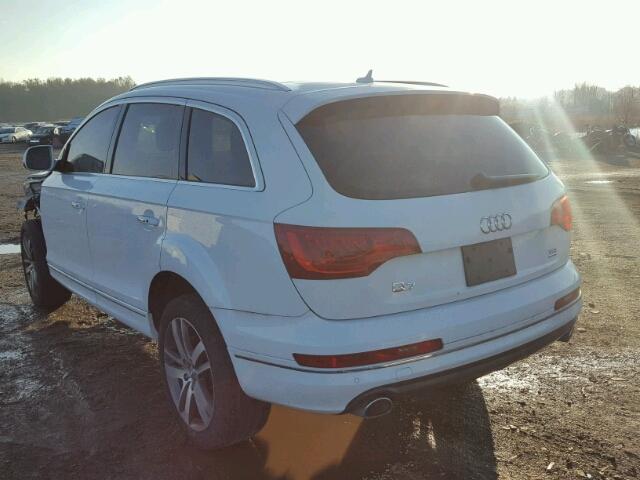 WA1LMAFE5ED019356 - 2014 AUDI Q7 PREMIUM WHITE photo 3