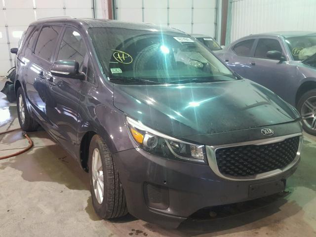 KNDMB5C1XH6315376 - 2017 KIA SEDONA LX CHARCOAL photo 1