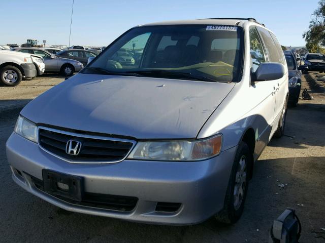 2HKRL18912H545105 - 2002 HONDA ODYSSEY EX SILVER photo 2