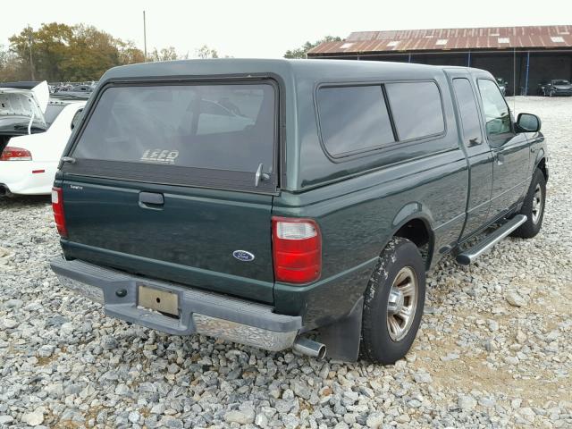 1FTYR44E63PB45187 - 2003 FORD RANGER SUP GREEN photo 4