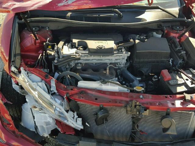 4T1BF1FK3DU671727 - 2013 TOYOTA CAMRY L RED photo 7