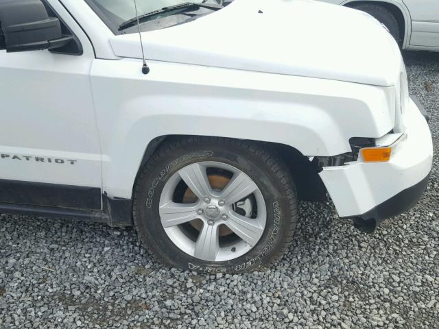 1C4NJRBB1ED591039 - 2014 JEEP PATRIOT SP WHITE photo 9