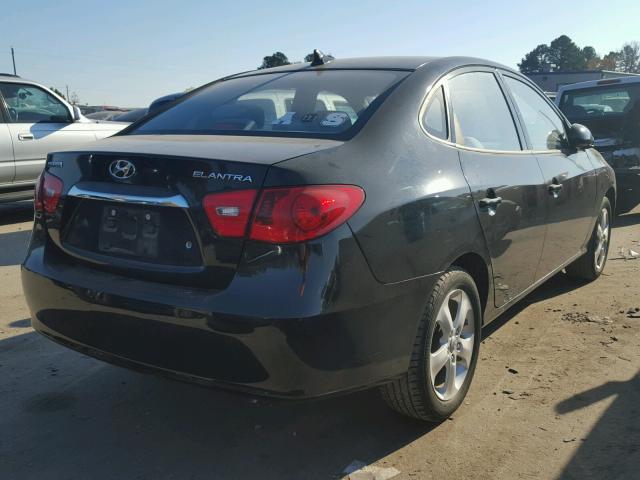 KMHDU4ADXAU166661 - 2010 HYUNDAI ELANTRA BL BLACK photo 4