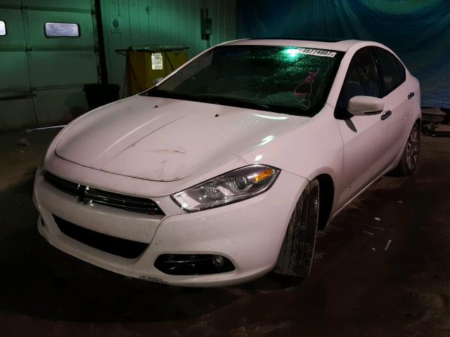 1C3CDFCA7DD320346 - 2013 DODGE DART LIMIT WHITE photo 2