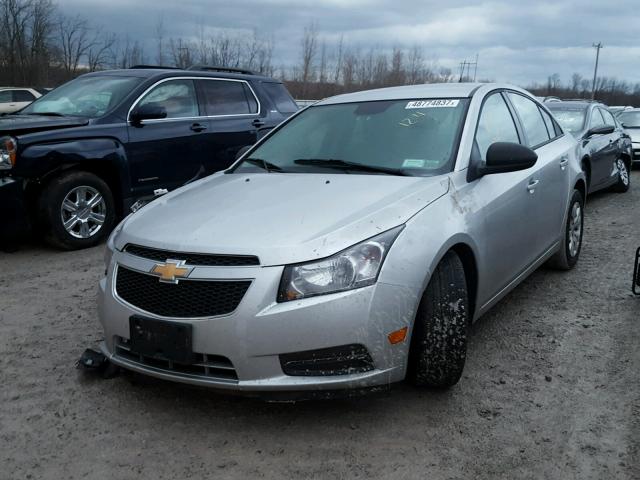 1G1PA5SG7E7132585 - 2014 CHEVROLET CRUZE LS SILVER photo 2