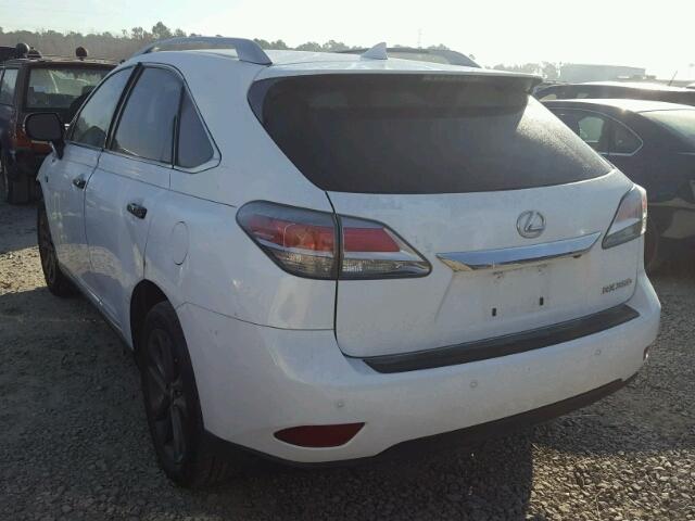 2T2BK1BA3FC301175 - 2015 LEXUS RX 350 WHITE photo 3