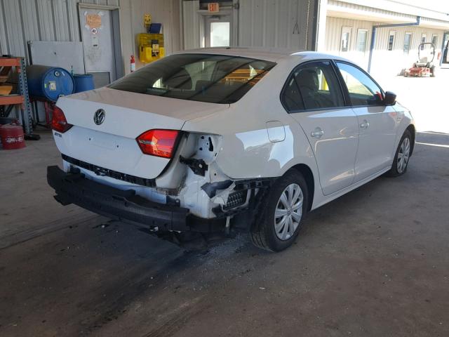 3VW1K7AJXBM343068 - 2011 VOLKSWAGEN JETTA BASE 白色 照片 4