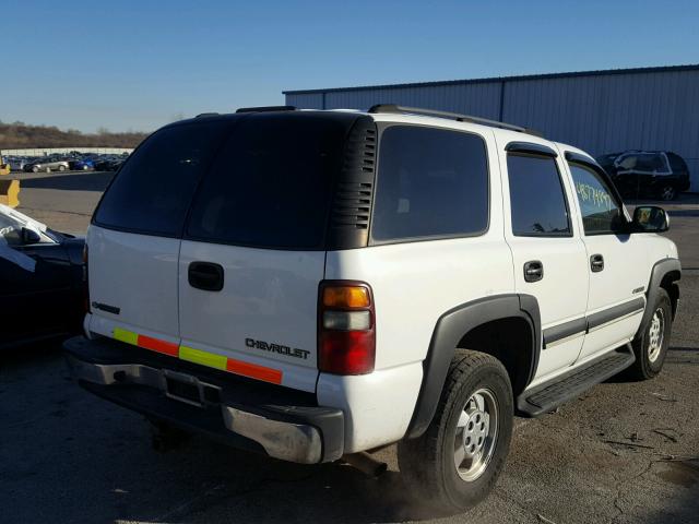 1GNEK13V03J149382 - 2003 CHEVROLET TAHOE K150 WHITE photo 4