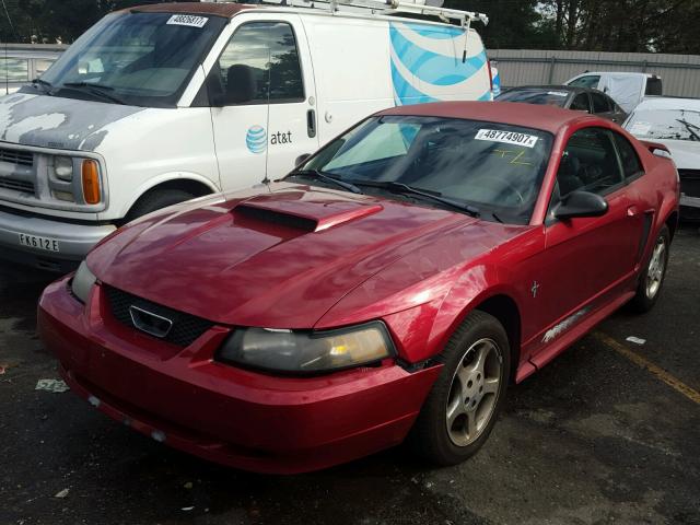 1FAFP40403F365673 - 2003 FORD MUSTANG RED photo 2