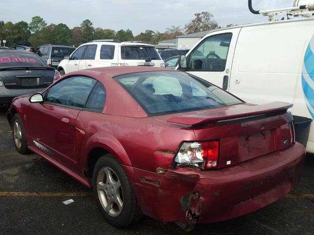 1FAFP40403F365673 - 2003 FORD MUSTANG RED photo 3