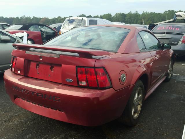 1FAFP40403F365673 - 2003 FORD MUSTANG RED photo 4