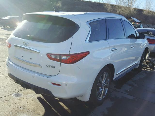 5N1AL0MM4FC522321 - 2015 INFINITI QX60 WHITE photo 4