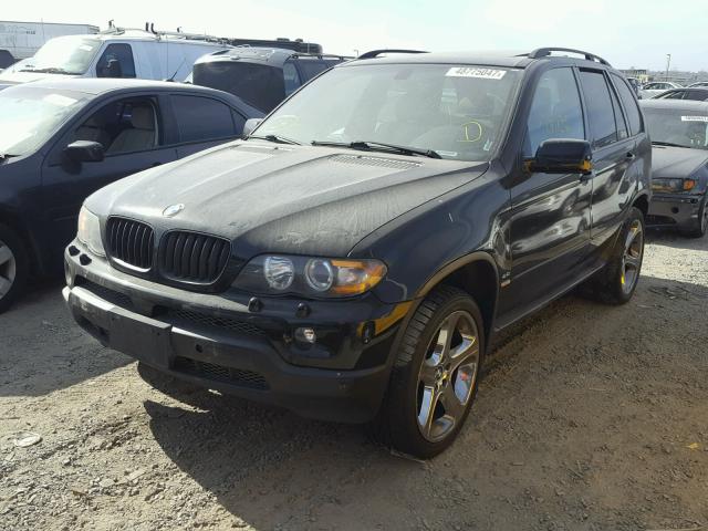 5UXFB53585LV18967 - 2005 BMW X5 4.4I BLACK photo 2