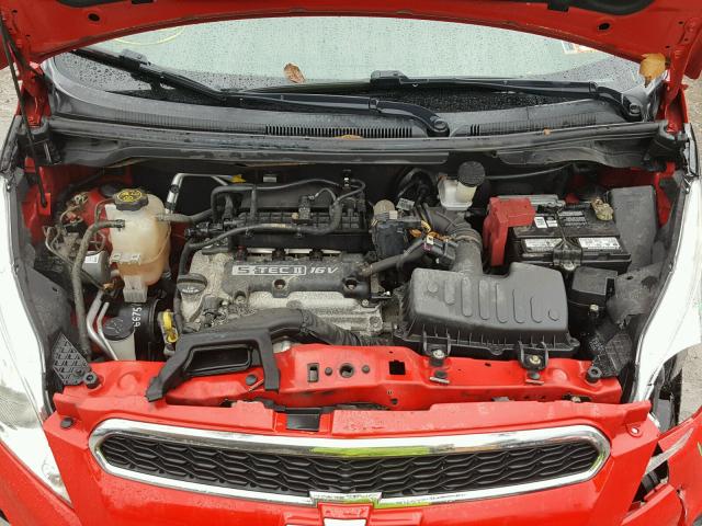 KL8CB6S97DC501972 - 2013 CHEVROLET SPARK LS RED photo 7