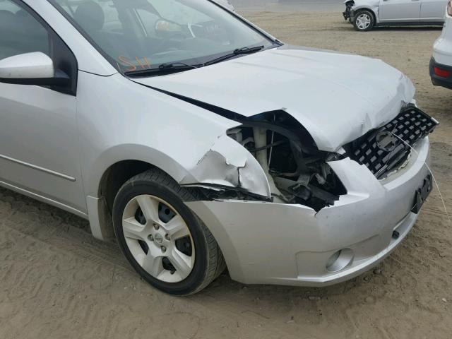 3N1AB61E69L692764 - 2009 NISSAN SENTRA 2.0 SILVER photo 9